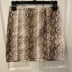 Snakeskin skirt